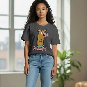 Zara Scooby-Doo Oversized Gray T-Shirt Size 13-14